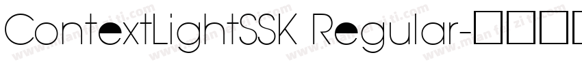 ContextLightSSK Regular字体转换